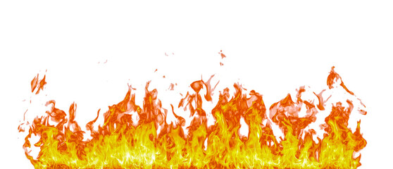 Aufkleber - Fire flame on transparent background isolated png..