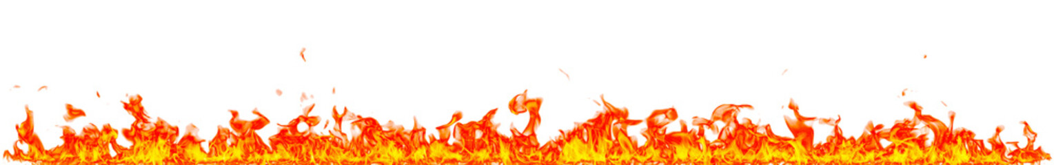 Aufkleber - Fire flame on transparent background isolated png..