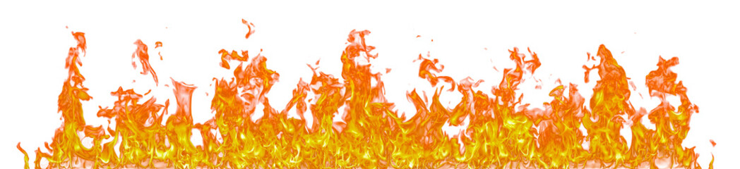 Aufkleber - Fire flame on transparent background isolated png..