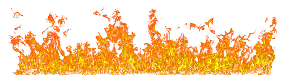 Aufkleber - Fire flame on transparent background isolated png..