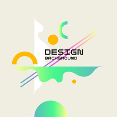 Poster - Abstract background with simple elements. An image with a composition of geometric elements and shapes.