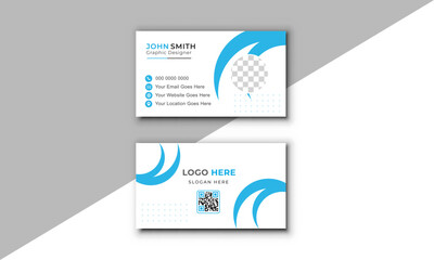 Minimal and modern business card design.