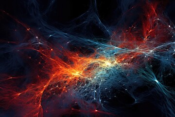 Wall Mural - an illustration produced by a computer showing a group of stars.