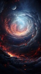 Wall Mural - planet with space