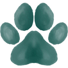 Watercolor Paw Print Clipart, Cat And Dog Paws Clipart Png