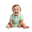 © LorenaPh - Cute Caucasian baby boy smiles and giggles over isolated transparent background