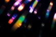 © overlays-textures - Party Lights Effect Overlay. Aesthetic Blurred Rainbow Light Texture, Fun Festive Event, Bright Bokeh Shine, Colorful Disco Club Nightlife Atmosphere. Generative AI.
