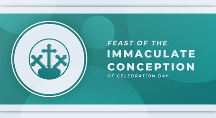Wall Mural - Immaculate Conception Day Celebration Vector Design Illustration for Background, Poster, Banner, Advertising, Greeting Card