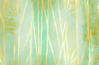 Abstract green and gold background design - Generative Ai