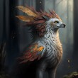 mixed creature snow gryphon leopard 