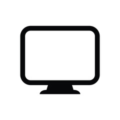 Sticker - Computer monitor screen vector icon