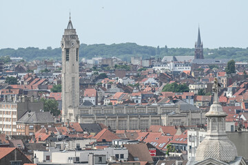 Sticker - Belgique Bruxelles panorama toit immobilier Molenbeek