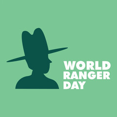 Wall Mural - WORLD RANGER DAY DESIGN VECTOR