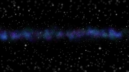 Wall Mural - Galactic universe space with stars and nebulae on the night sky