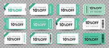 COUPON FASHION TICKET CARD  Element Template For Graphics Design. Vector Illustration