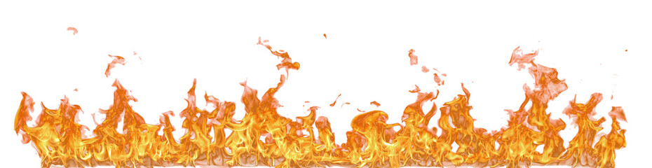 Aufkleber - Fire flame on transparent background isolated png..