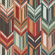 Rug seamless texture with chevron pattern, ethnic fabric, grunge background, boho style pattern, 3d illustration