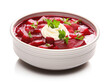 Ukrainian beet root soup borscht