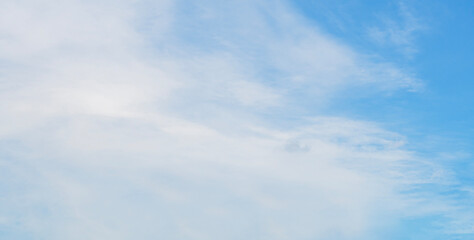 Wall Mural - sky white fluffy clouds nature