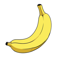 Poster - Ripe banana, a healthy snack