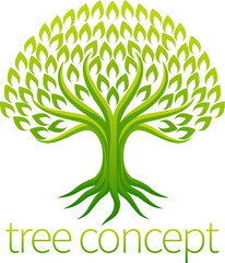 Poster - Tree Abstract Stylised Concept Design Icon