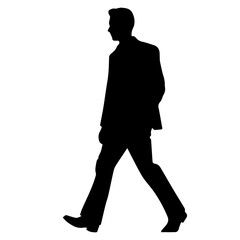 walking person silhouette illustration 