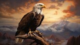 Fototapeta  - Eagle in an amazing wild habitat