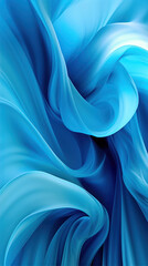 Poster - abstract blue background with smooth lines generative ai