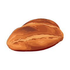 Sticker - Fresh organic bread snack, close up illustration