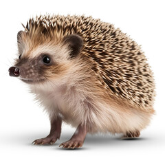 Wall Mural - Hedgehog on transparent png background