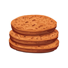 Sticker - Freshly baked cookies icon isolated