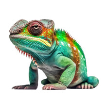 Chameleon Isolated On Transparent Background Cutout