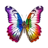 Fototapeta Motyle - colorful butterfly isolated on transparent background cutout