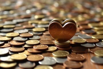 heart financial background money financial