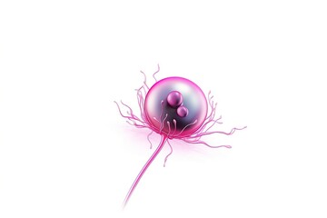 ivf concept. ovule isolated on white background. Generated by AI.