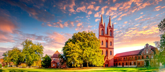 Canvas Print - Kloster Dobbertin, Dobbertiner See, Deutschland 