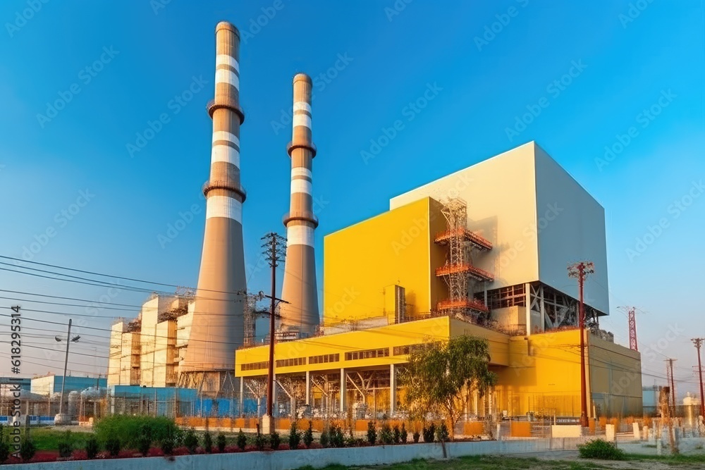 Power Plant High Voltage Turbin AI Generated Stock Photo | Adobe Stock