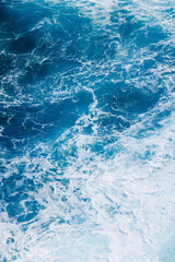  Blue Water Crashing in Wide Ocean Background