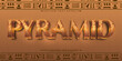 Pyramid text effect, editable hieroglyph and egypt text style.