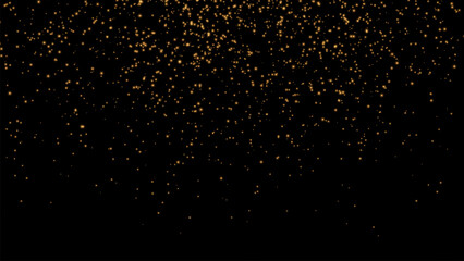 Wall Mural - glitter particles effect. gold glittering space star dust trail sparkling particles on transparent b