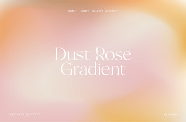 Wall Mural - trendy gradient summer fluid wave background abstract liquid. dusty rose color design for banner, po