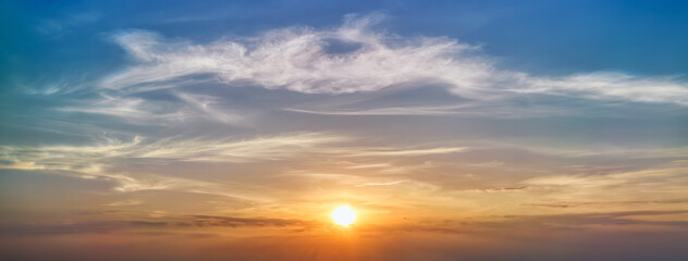 Wall Mural - colorful tropical sunrises and sunsets - ocudrone aerial sky images