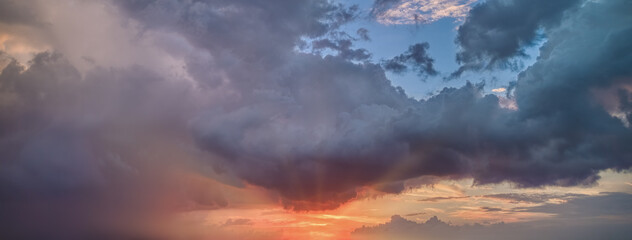 Wall Mural - colorful tropical sunrises and sunsets - ocudrone aerial sky images