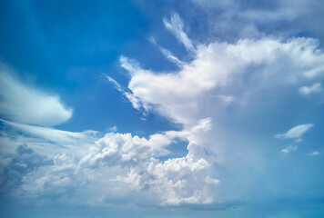 Wall Mural - beautiful blue tropical skies - ocudrone aerial sky images
