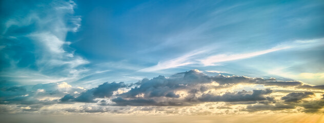 Wall Mural - dramatic tropical skies - ocudrone aerial sky images