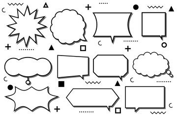 Poster - hold chat bubbles with transparent background