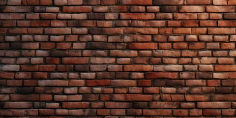 Wall Mural - neat plain brick wall photorealistic - Generative AI