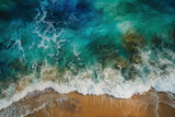 Fototapeta Łazienka - abstract ocean art, generative ai