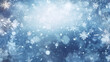 © kimly - blue christmas background with snowflakes created with Generative AI