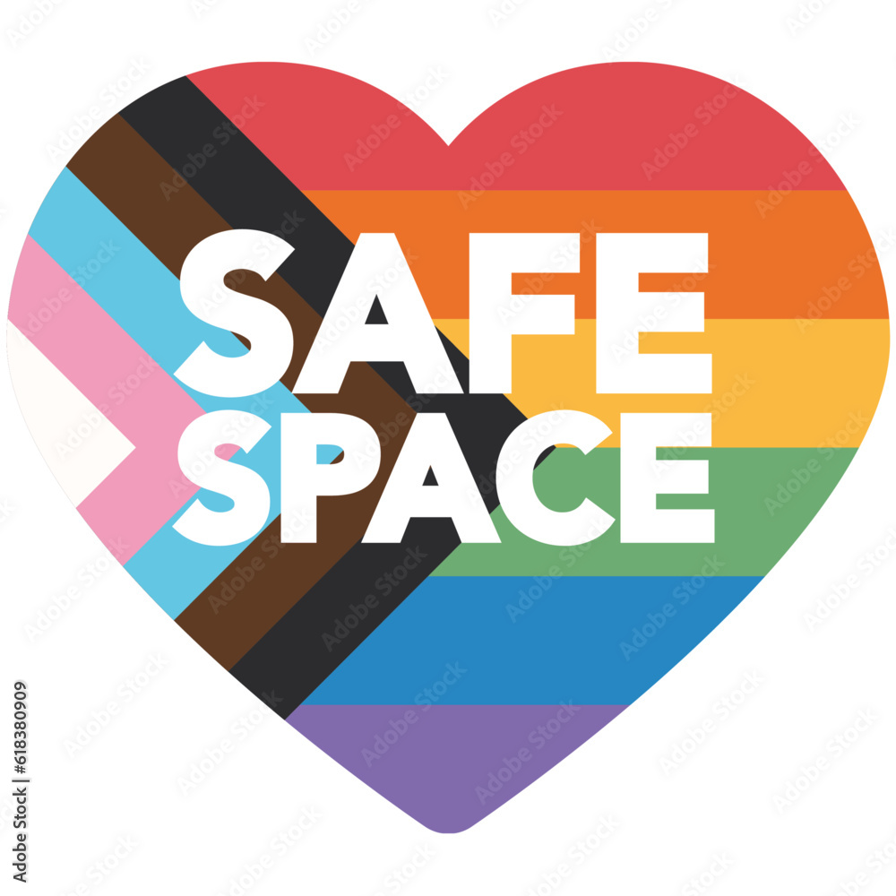 LGBT safe space sticker Stock Vector | Adobe Stock